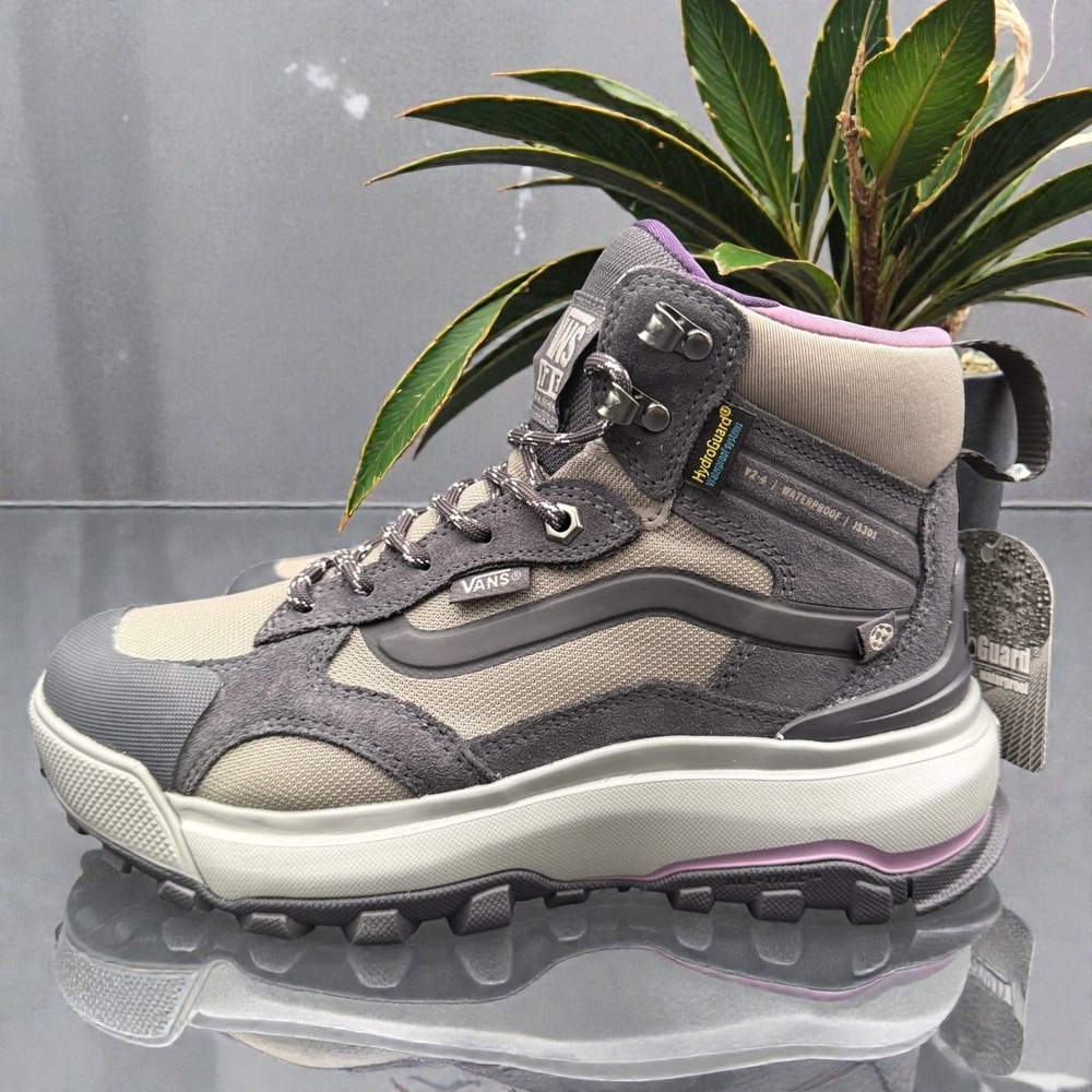 Vans MTE Crestline Waterproof Hiking Boots – Gray/Purple – Men's 7 / Women's 8.5